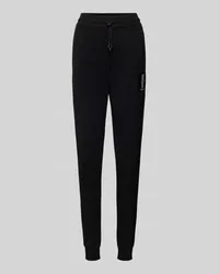 Armani Exchange Slim Fit Sweatpants mit Label-Print Black