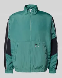 Nike Sweatjacke mit Label-Print Gruen