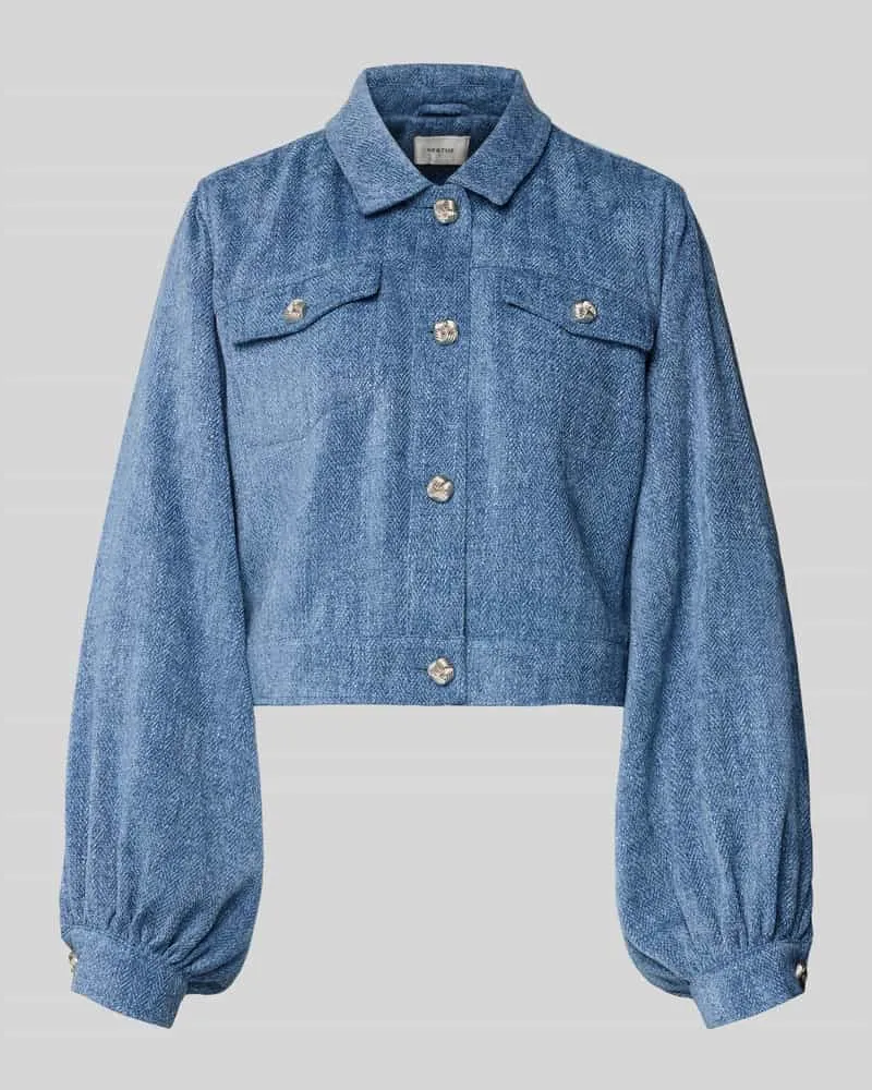 Gestuz Blazer mit Knopfleiste Modell 'vally Jeansblau