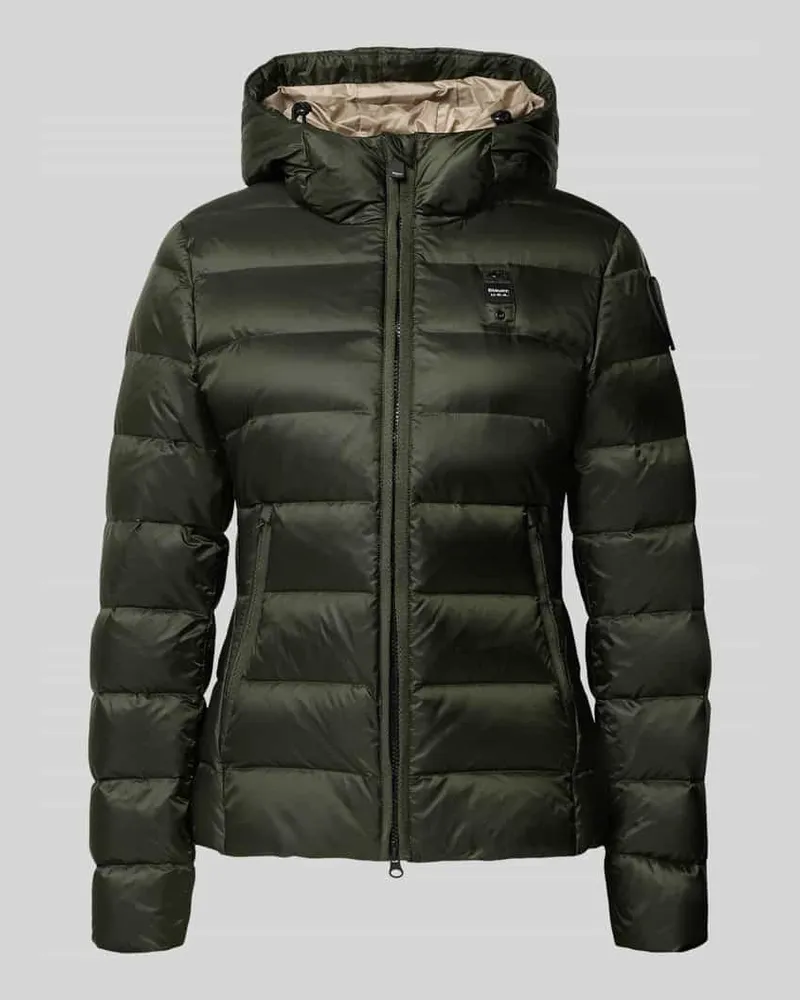 Blauer Daunenjacke mit Zweiwege-Reißverschluss Modell 'CHARME Dunkelgruen
