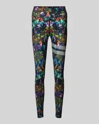 STRONGER Sportleggings mit Label-Print Black