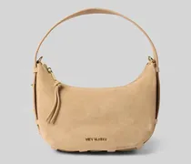 Lederhandtasche mit Label-Applikation Modell 'Lifetime Sister