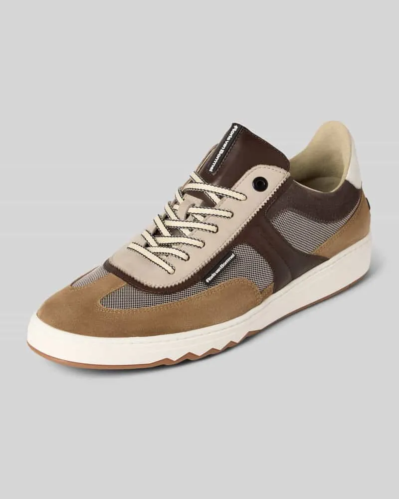 Floris van Bommel Sneaker mit Label-Details Modell 'De Kupster Mittelbraun