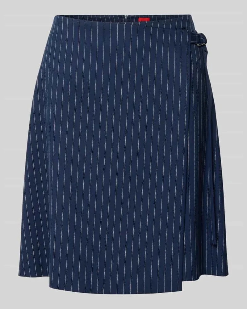 HUGO BOSS Leicht ausgestellter Mini-Rock in Wickeloptik Modell 'RABISU Marine