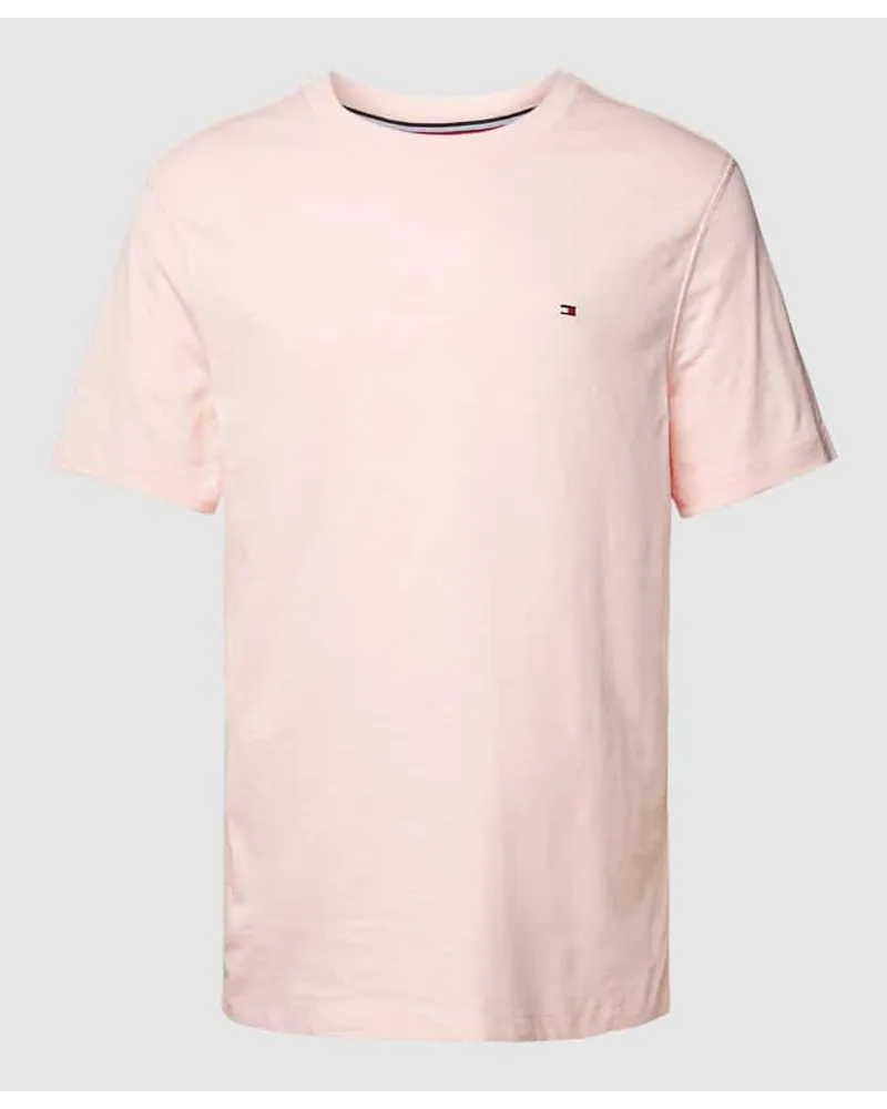 Tommy Hilfiger Regular Fit T-Shirt in unifarbenem Design Pink