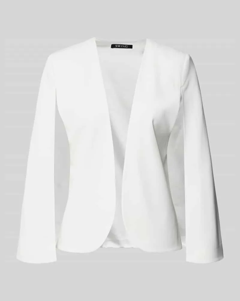 Swing Blazer in offener Passform Ecru