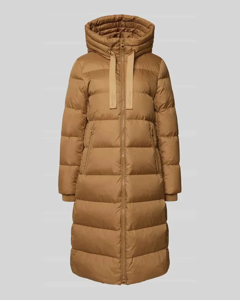 Marc O'Polo Regular Fit Daunenmantel mit Kapuze Sand