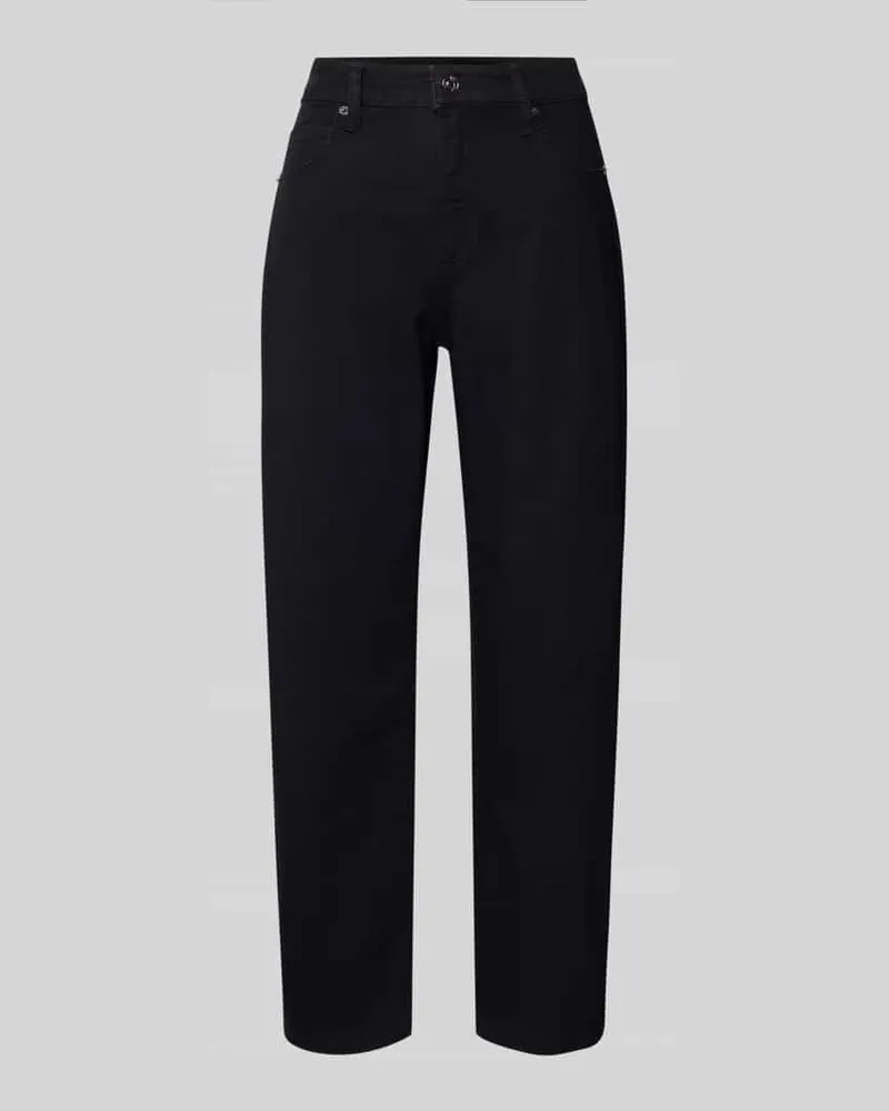 MAC Jeans Barrel Fit Jeans mit Eingrifftaschen Modell 'Danni Black