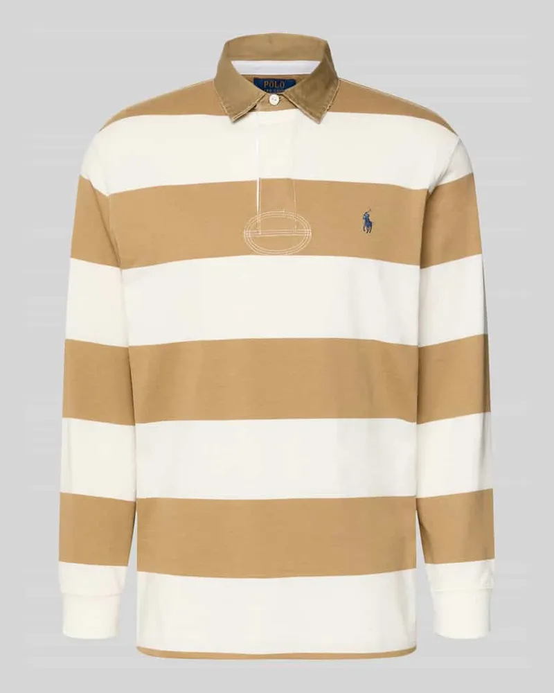 Ralph Lauren Sweatshirt mit Label-Stitching Mittelbraun