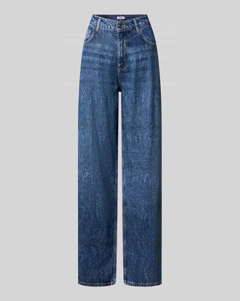 Liu Jo Straight Fit Jeans aus reinem Lyocell Jeansblau