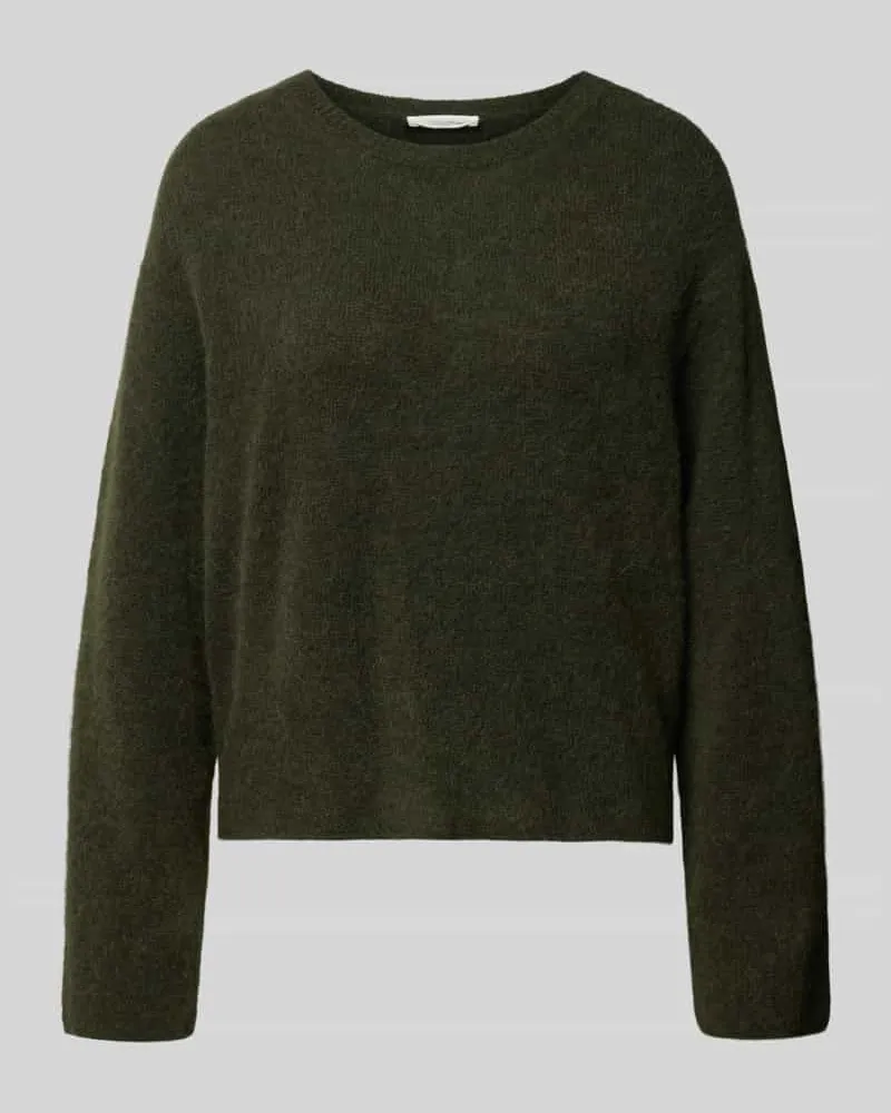 American Vintage Relaxed Fit Strickpullover mit Rundhalsausschnitt Modell 'VITOW Dunkelgruen