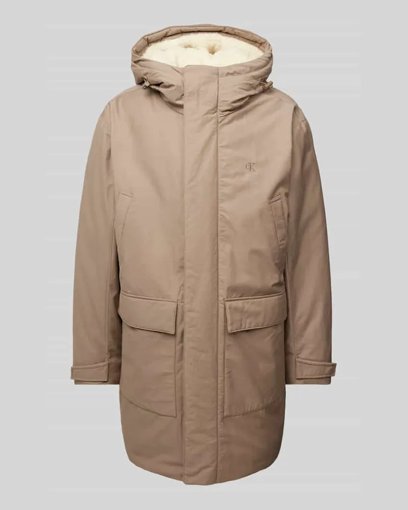 Calvin Klein Jacke mit Kapuze Beige