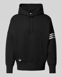 adidas Hoodie mit Label-Stitching Black