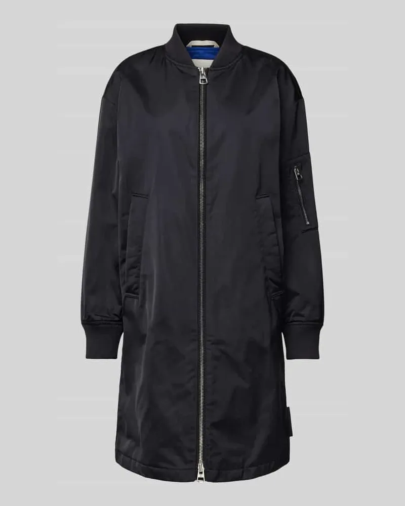 Marc O'Polo Comfort Fit Blouson-Mantel im Aviator Style aus Twill Marine