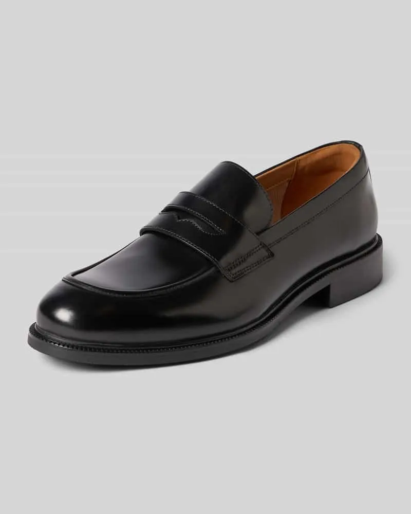 Steve Madden Loafer aus Rindsnappa mit Gummisohle Black