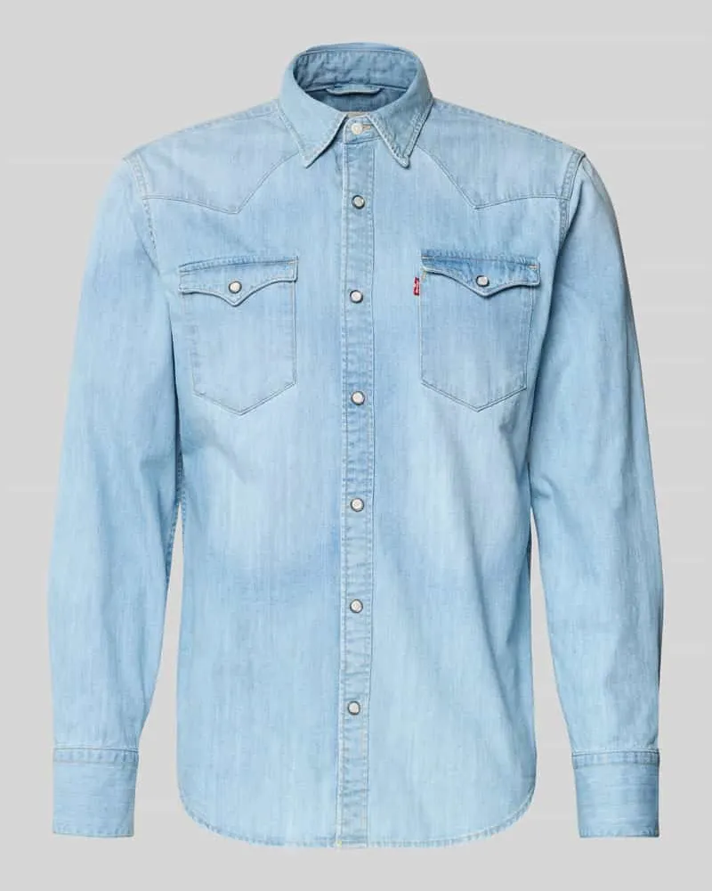 Levi's Regular Fit Jeanshemd aus reiner Baumwolle Modell 'BARSTOW Jeansblau