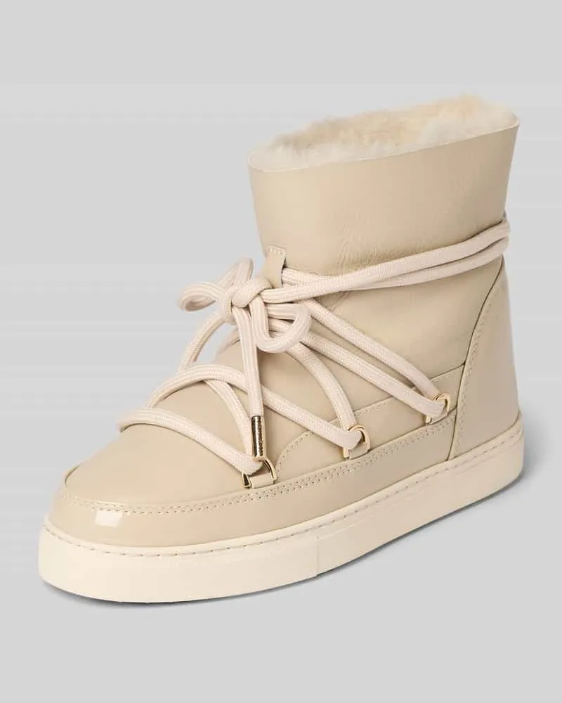 INUIKII Boots mit Logo-Detail Ecru