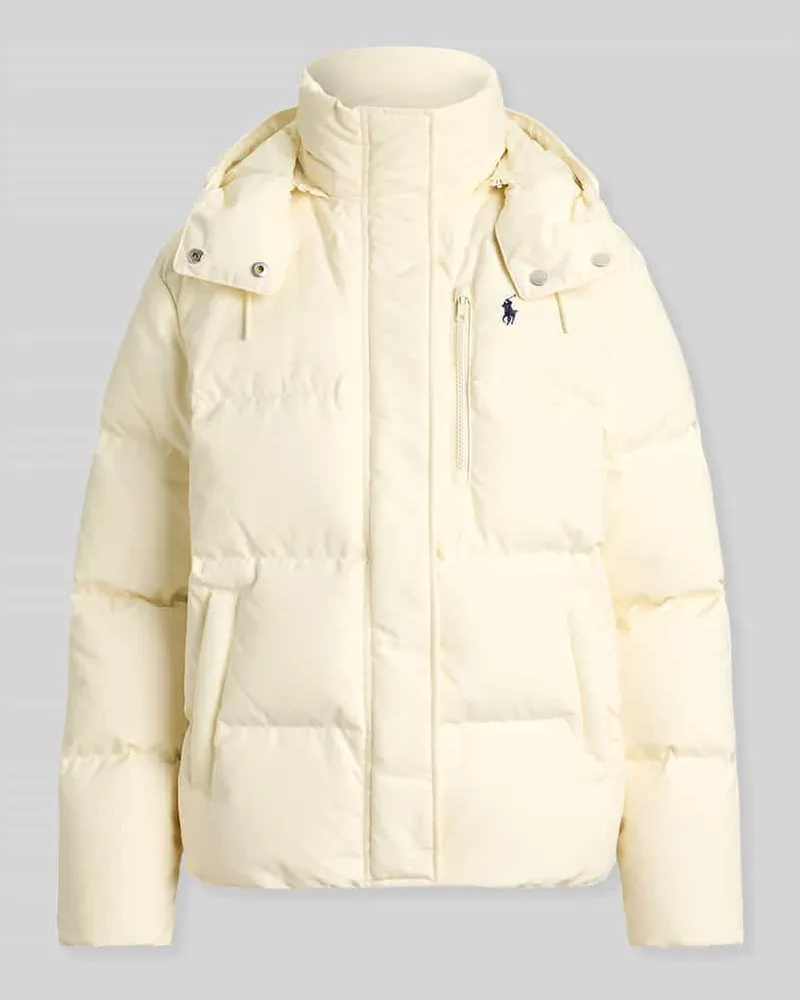 Ralph Lauren Regular Fit Steppjacke mit abnehmbarer Kapuze Offwhite