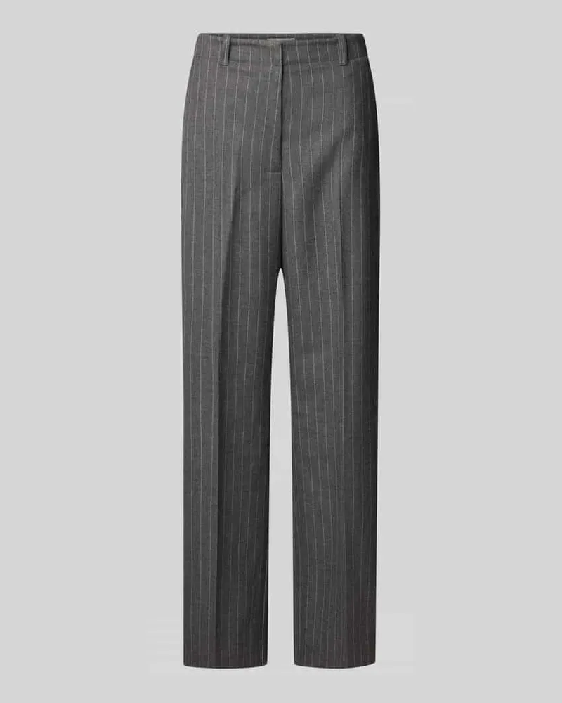 Tommy Hilfiger Weite Hose mit Viskose-Anteil Hellgrau