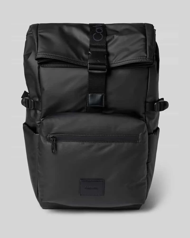 Calvin Klein Rolltop-Rucksack mit Label-Patch Black