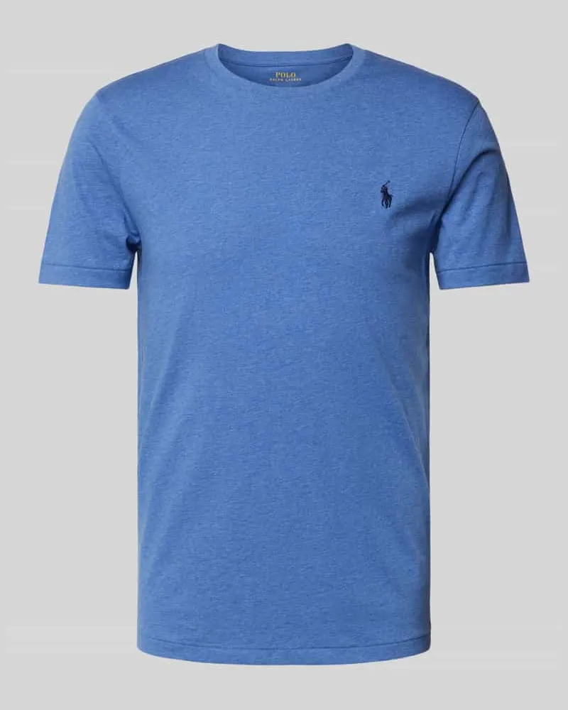 Ralph Lauren Custom Slim Fit T-Shirt mit Rundhalsausschnitt Rauchblau