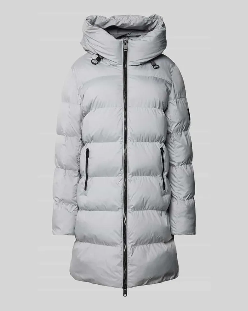 ECOALF Steppmantel mit Kapuze 'MANLIE Hellgrau