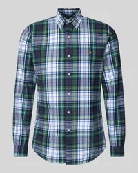 Ralph Lauren Custom Fit Freizeithemd mit Button-Down-Kragen Dunkelgruen