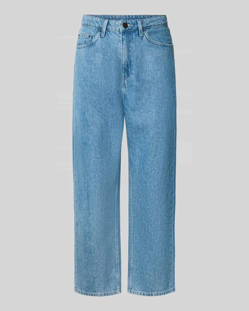 American Vintage Straight Fit Jeans aus reiner Baumwolle Modell 'Joybird Blau