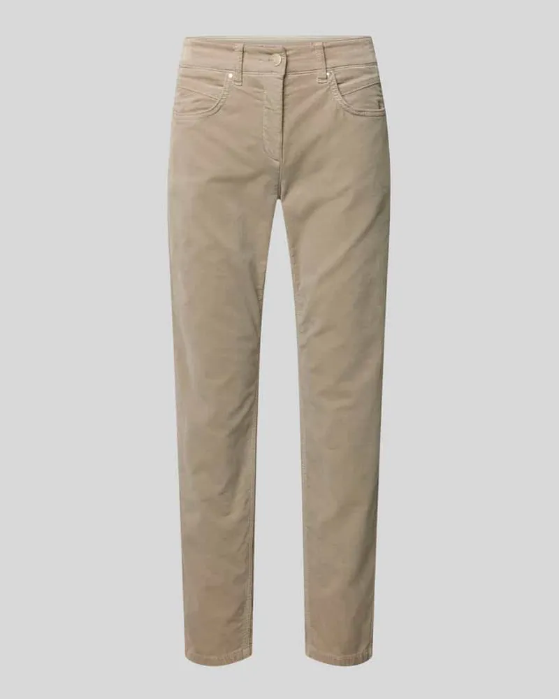 Luisa Cerano Hose mit Eingrifftaschen Beige