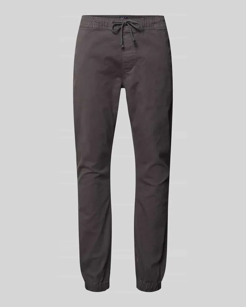 Tommy Hilfiger Slim Fit Chino aus Baumoll-Mix Anthrazit