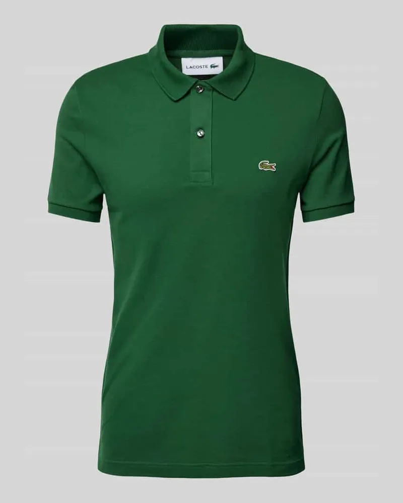 Lacoste Slim Fit Poloshirt mit Label-Patch Modell 'PIQUE Gruen