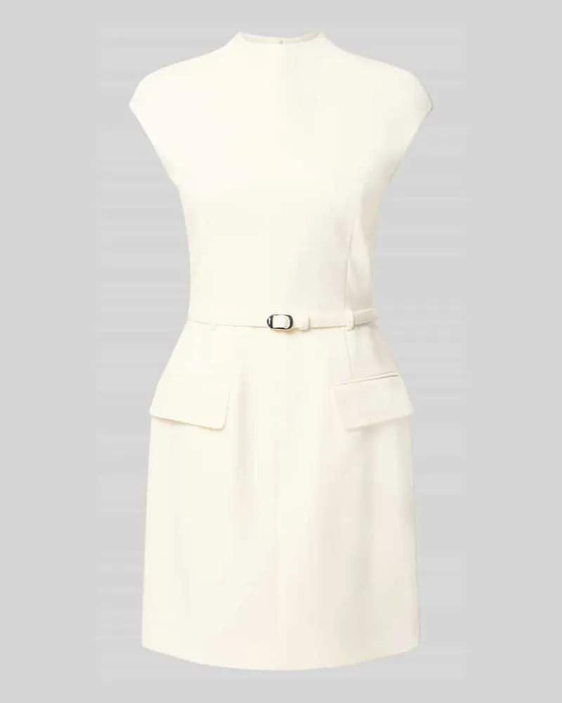 HUGO BOSS Etuikleid mit Gürtel Modell 'Kalunia Offwhite