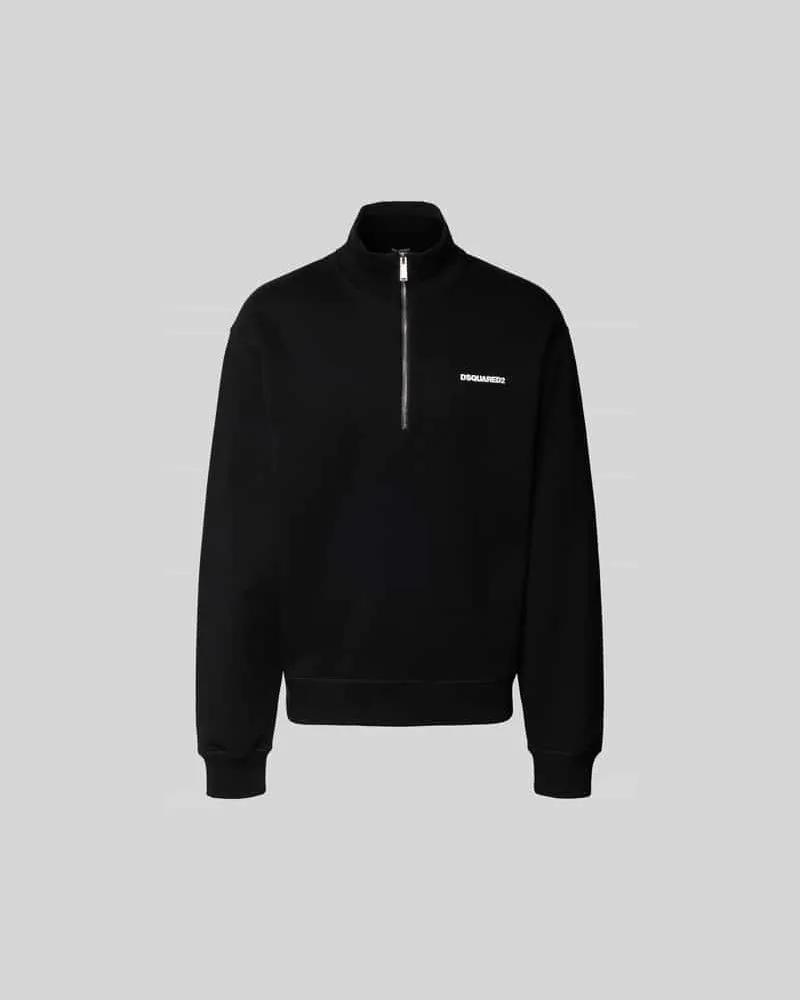 Dsquared2 Sweatshirt mit Label-Print Black