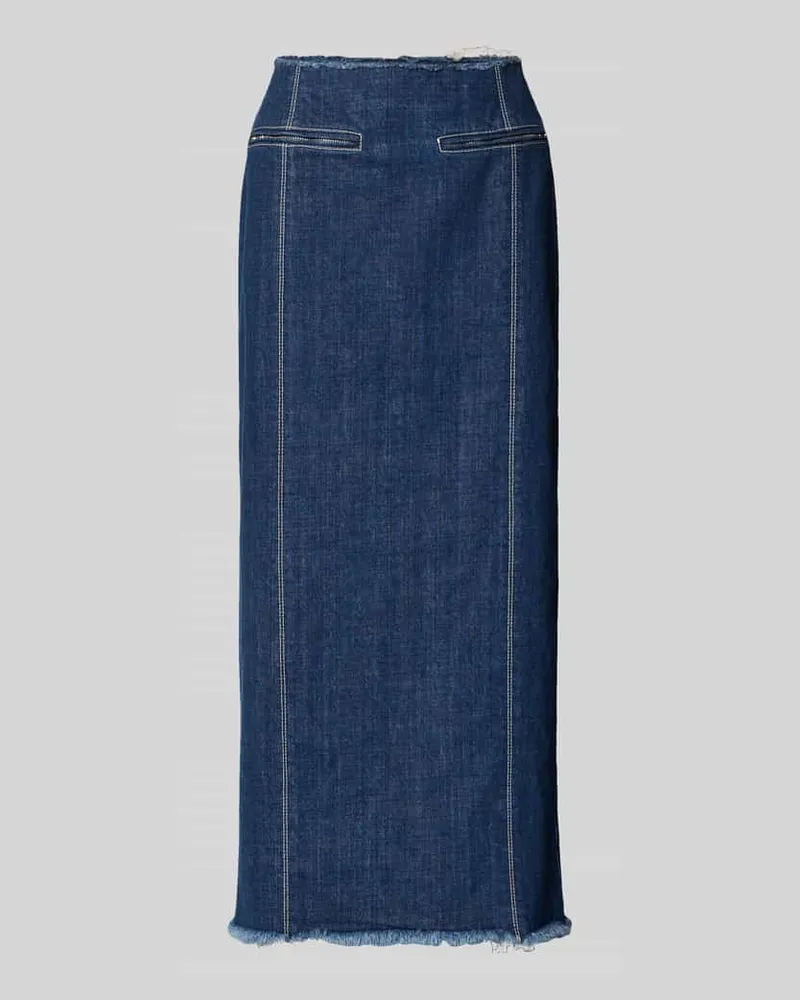 MAX&Co. Midi-Rock aus Denim Modell 'MCLLUGLIO Jeansblau