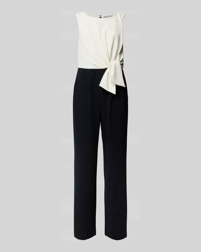 Christian Berg Jumpsuit mit Knotendetail Marine