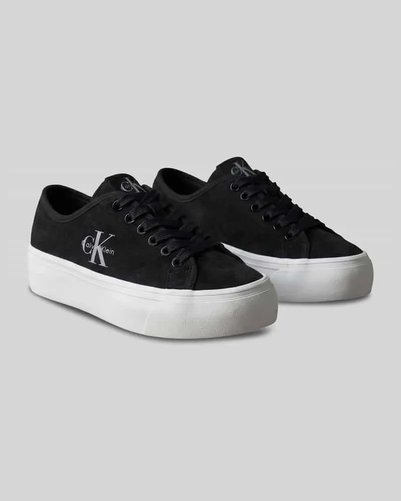 Calvin Klein Sneaker mit Logo-Details Black
