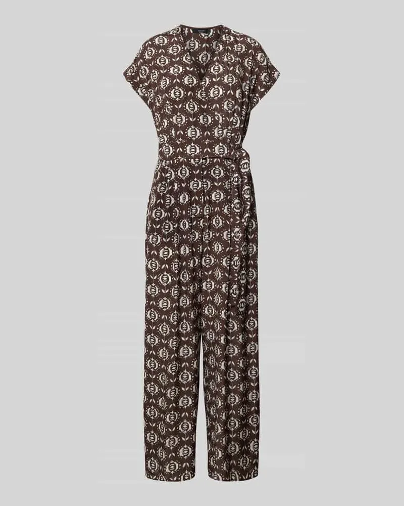 Max Mara Loose Fit Jumpsuit aus reiner Seide Modell 'ARIZONA Dunkelbraun