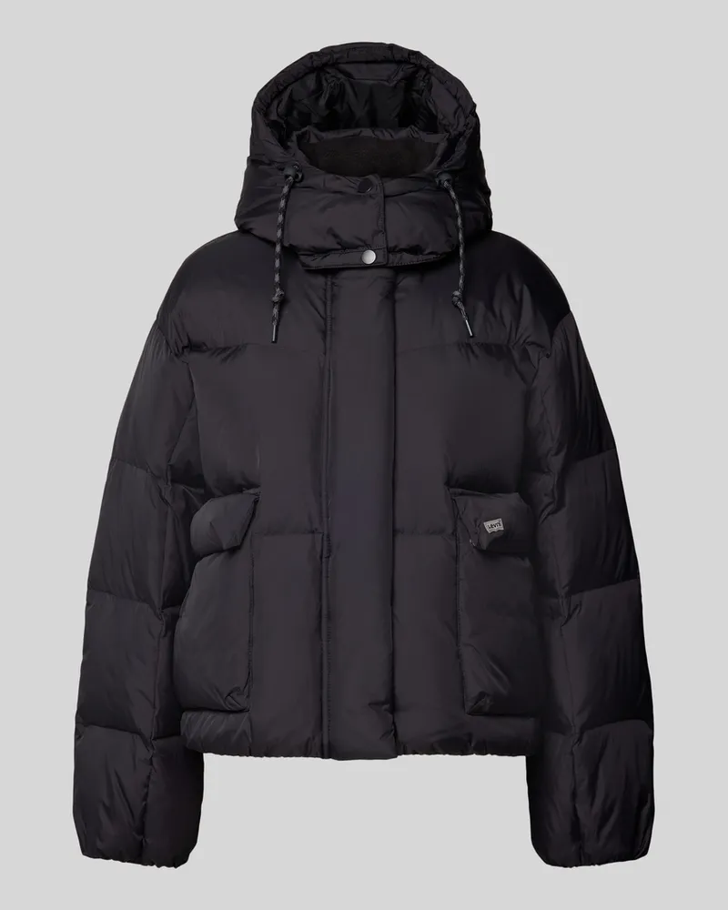 Levi's Daunenjacke mit Kapuze Black