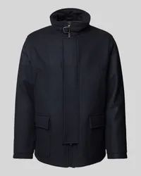 Emporio Armani Wolljacke mit Stehkragen Marine