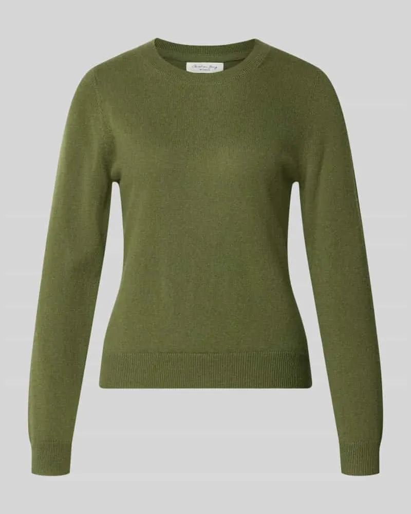 Christian Berg Slim Fit Strickpullover aus reinem Kaschmir Dunkelgruen