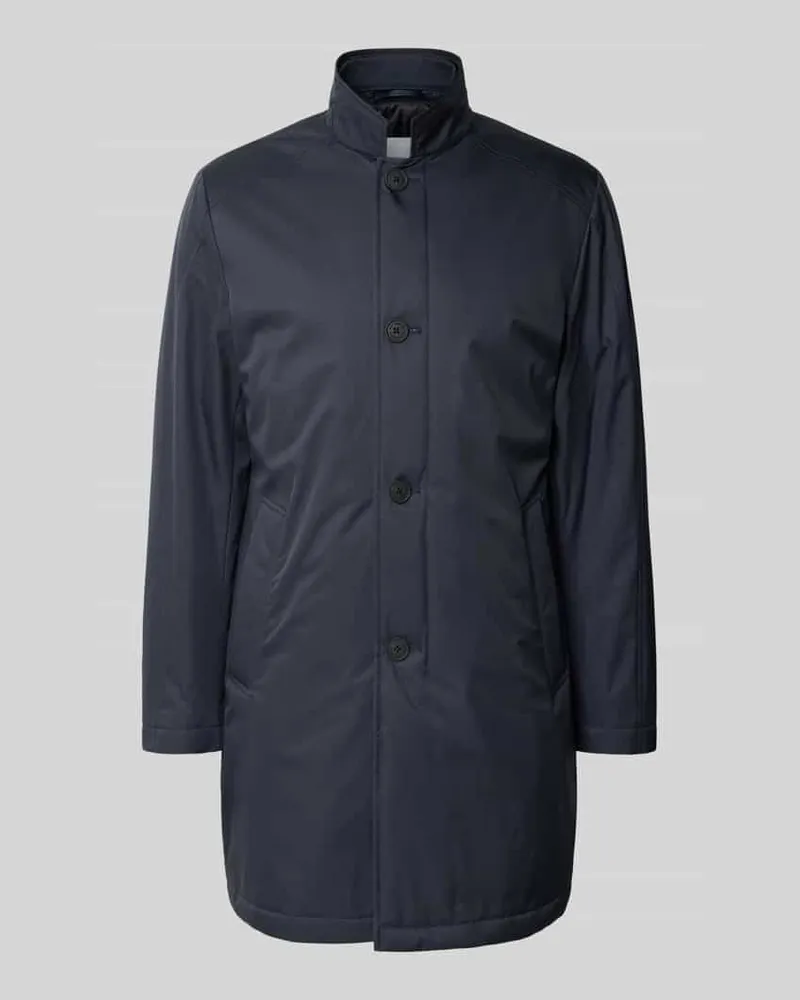 Roy Robson Nylon Coat mit Stehkragen und Eingrifftaschen Marine