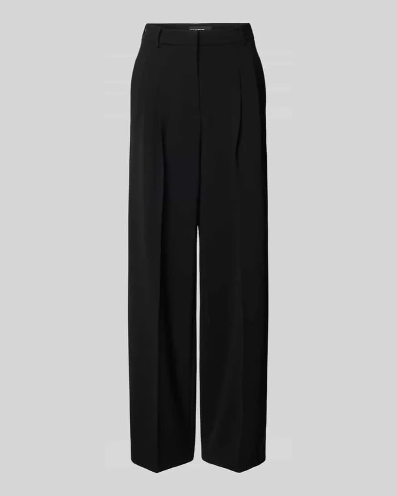 Cambio Wide Leg Stoffhose mit Gesäßtaschen Black