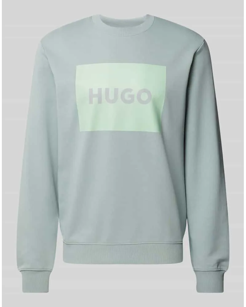 HUGO BOSS Sweatshirt mit Label-Print Modell 'DURAGOL Mint