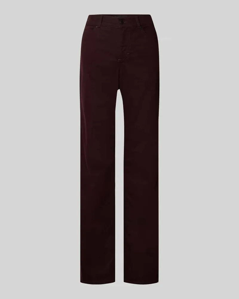 ANGELS  Stoffhose mit 5-Pocket-Design Modell 'LARA Bordeaux