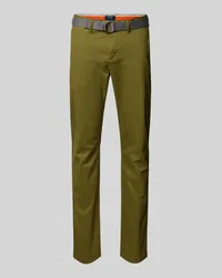 McNeal Slim Fit Chino mit Gürtel Schilf