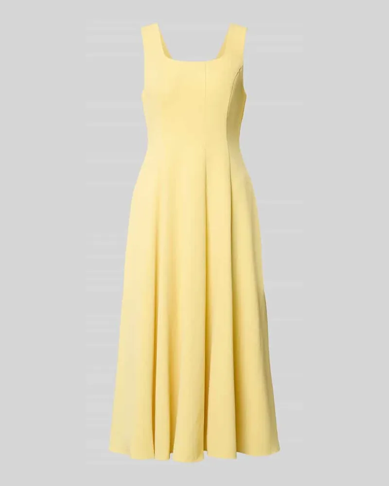 Ted Baker Midikleid mit Rundhalsausschnitt Modell 'ARLOTT Hellgelb