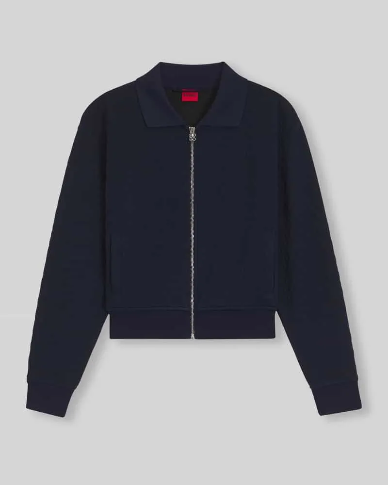 HUGO BOSS Relaxed Fit Blouson mit Logo-Detail Modell 'DADRID Marine