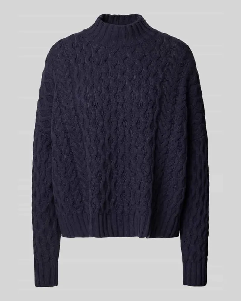 Max Mara Boxy Fit Strickpullover aus reiner Schurwolle Modell 'YARD Marine