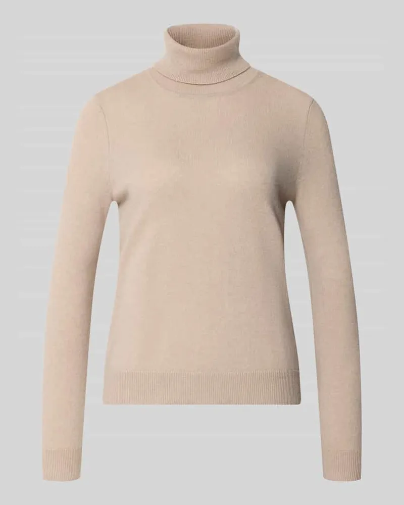 Christian Berg Regular Fit Rollkragenpullover aus reinem Kaschmir Beige