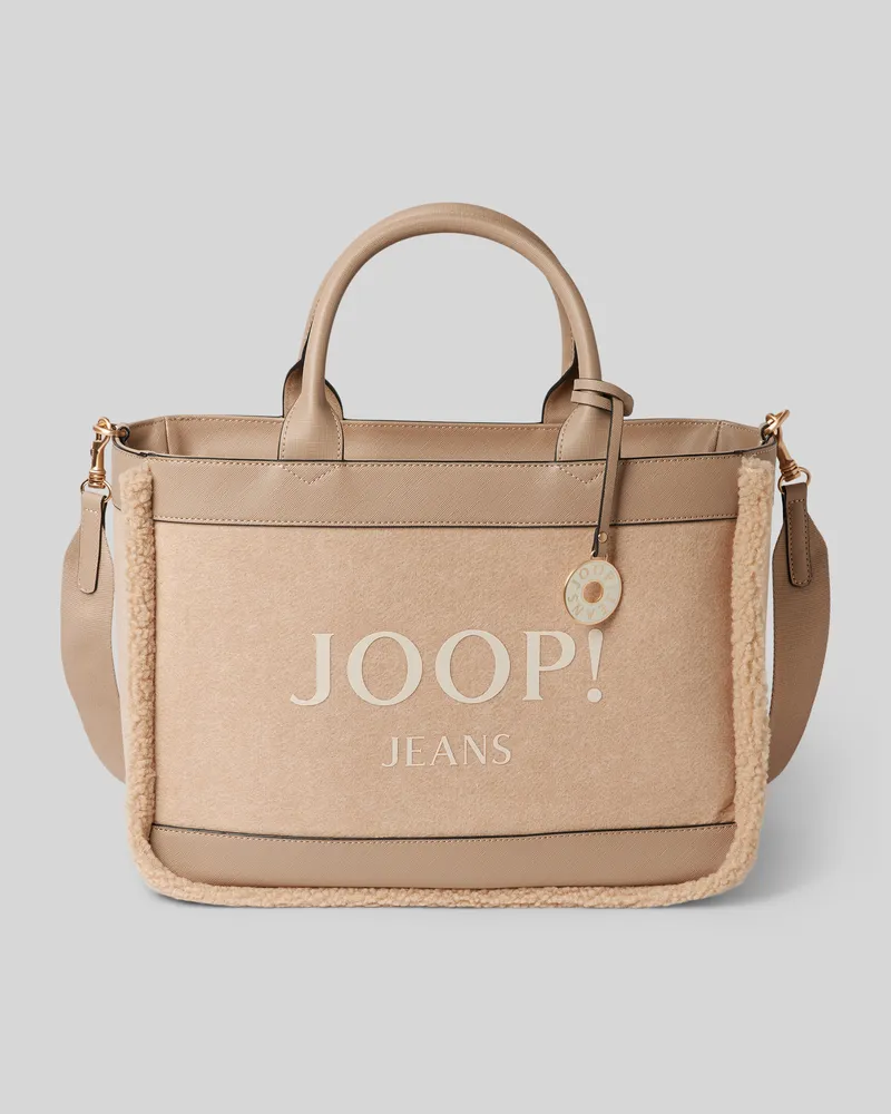 JOOP! Shopper mit Label-Print Modell 'calduccio Beige